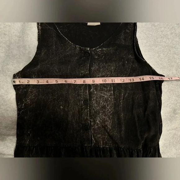 Urban Outfitters Urban Renewal black distressed sleeveless dress size M - Picture 7 of 7